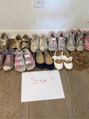 Variety of size 11 girls shoes